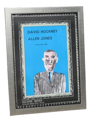 1966 Vintage "David Hockney" Galerie Sedar Exhibition Poster