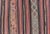 Tribal Vintage Turkish Kilim With Horizontal Stripes and Tribal Motifs in Bright Tones For Sale - Image 3 of 11
