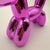 Contemporary Metallic Fuchsia Ceramic Balloon Dog Figurine For Sale - Image 3 of 6