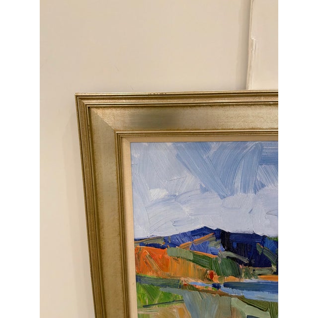 Soicher Marin - Lakeside Landscape Giclee Framed. Antique gold frame, landscape.