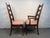 Thomasville Set of Six Mid-Century Upholstered Walnut Dining Chairs by Thomasville For Sale - Image 4 of 17