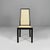 Italian modern chairs 840 by Tito Angoli for La Montina, 1970s Set fo twelve chairs 840 with straw seat and backrest. The...