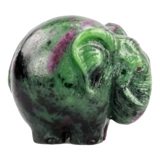 20th Century Elephant Carving in the Style of Faberge For Sale