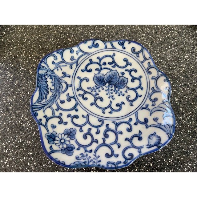 Takahashi Phoenix Blue and White Tea Set For Sale - Image 4 of 6