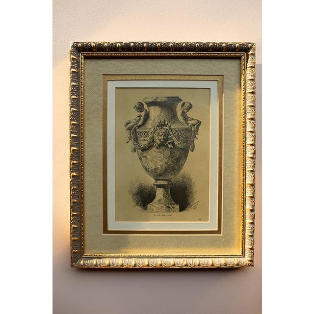 Gold Vintage Neoclassical Gilded Framed Prints by c.h. Kreutzberger – Set of 4 For Sale - Image 8 of 15
