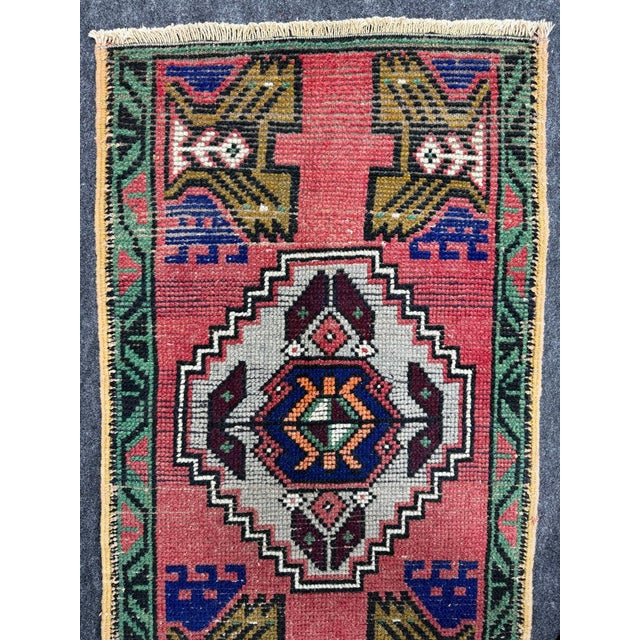 Turkish Yastik Rug 1'7" x 2'11" For Sale - Image 4 of 5