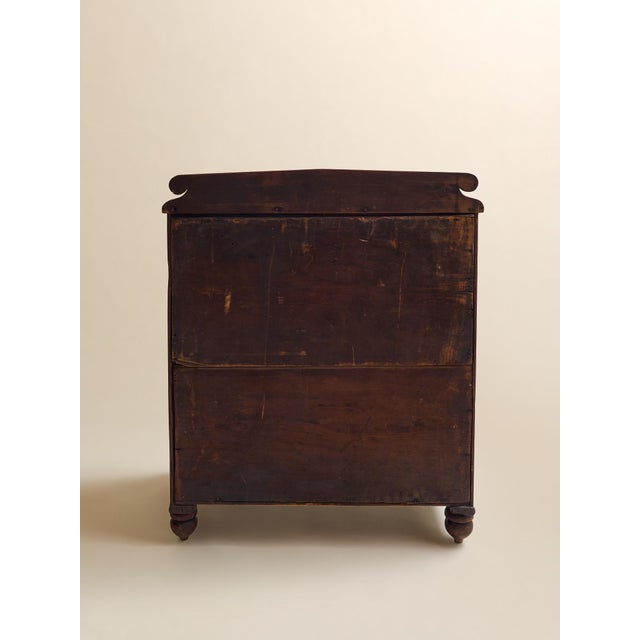 Late 19th Century The Vintage Early American Mahogany Dresser With Inlay Detailing For Sale - Image 5 of 12