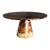 "Goodwood" Round Table with Unique Woods and Bronze Details, Handmade Bizimyer Furniture. Unmatched. Unrivalled. Designed...