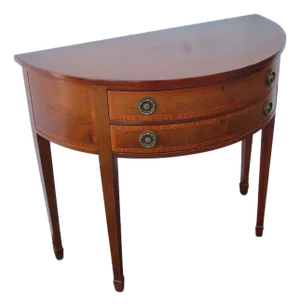 1940s Demilune Console Table Buffet Server 6562