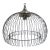 1960s Mid Century Modern Chrome Wire Bird Cage Swag Chandelier Pendant Light 16.5" For Sale