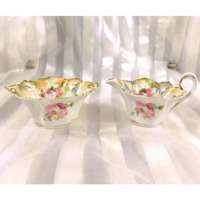 Traditional Late 18th Century Reinhold Schlegelmilch Rs Prussia Sugar and Creamer Set For Sale - Image 3 of 6