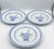 Chinese Vintage Jingdezhen Rice Grain Dinner Plates 10" Set of 3 Chrysanthemum Porcelain For Sale - Image 3 of 7