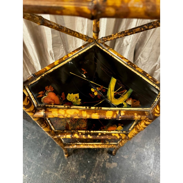 Tan Napoleon III Bamboo Etagere For Sale - Image 8 of 8