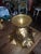 Vintage Brass Cabbage Leaf Compote For Sale - Image 4 of 10