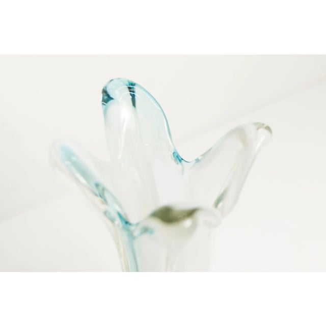 Blue Large Murano Glass Vase, 1960 For Sale - Image 8 of 18