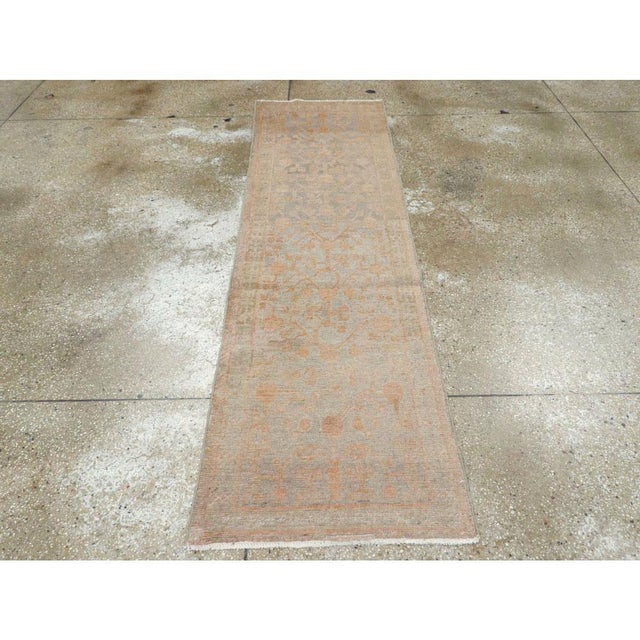 Galerie Shabab Collection Early 20th Century Handmade East Turkestan Pomegranate Khotan Runner For Sale - Image 4 of 8