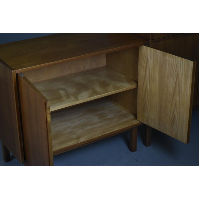 Scandinavian Mid-Century Modern Modular Teak Sideboards with Cabinet, 1960s, Set of 3 For Sale - Image 9 of 14