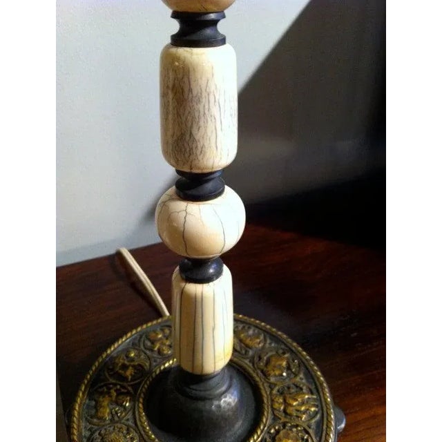 Table Lamp With Zodiac Base E. F. Caldwell Style For Sale In New York - Image 6 of 10