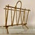 Magazine Rack in Gilt Iron, 1970s, in Very Good conditions. Designed 1970 to 1979