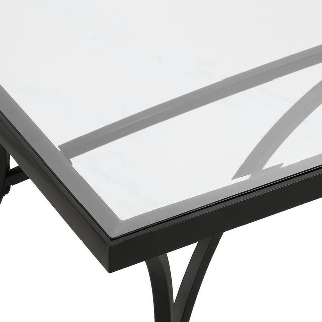 Not Yet Made - Made To Order Elegant Black Steel Coffee Table For Sale - Image 5 of 9
