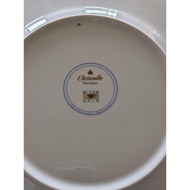 Christofle 1990s Mid Century Modern Christolfe Porcelain Presentation Plates - Set of 8 For Sale - Image 4 of 10