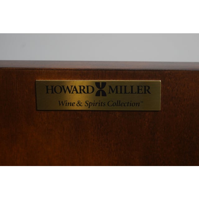 Howard Miller Marble Top Bar Wine Cabinet & 3 Stools For Sale - Image 17 of 18