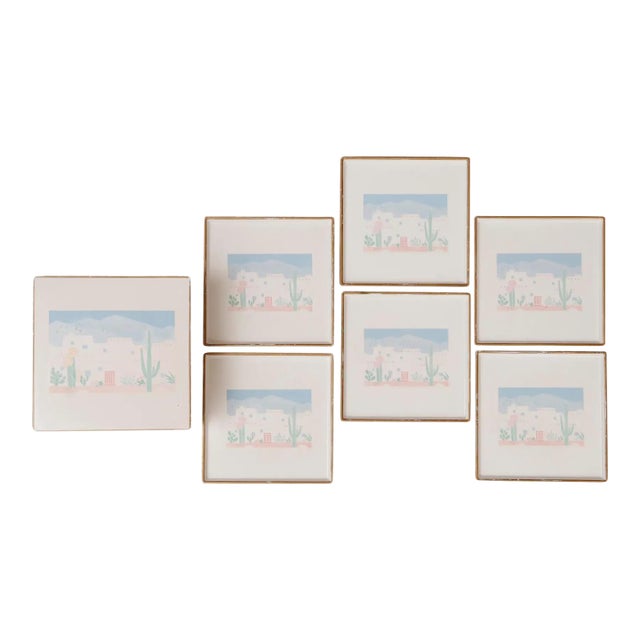 Southwestern Coasters by Otagiri - Set of 6 For Sale