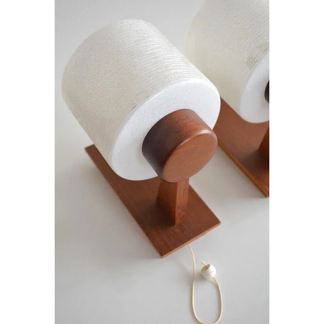 Scandinavian Teak Wall Lights, 1960s, Set of 2 For Sale - Image 4 of 10