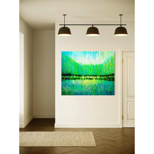 Artist Andrei Sitsko "City Park VII" Modern Original Painting For Sale - Image 10 of 11