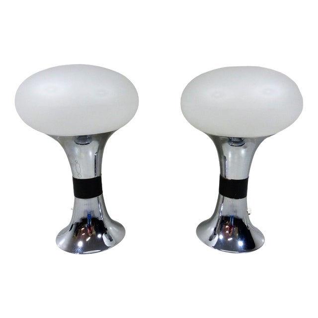 Large Space Age Table Lamps, 1960s, Set of 2 For Sale