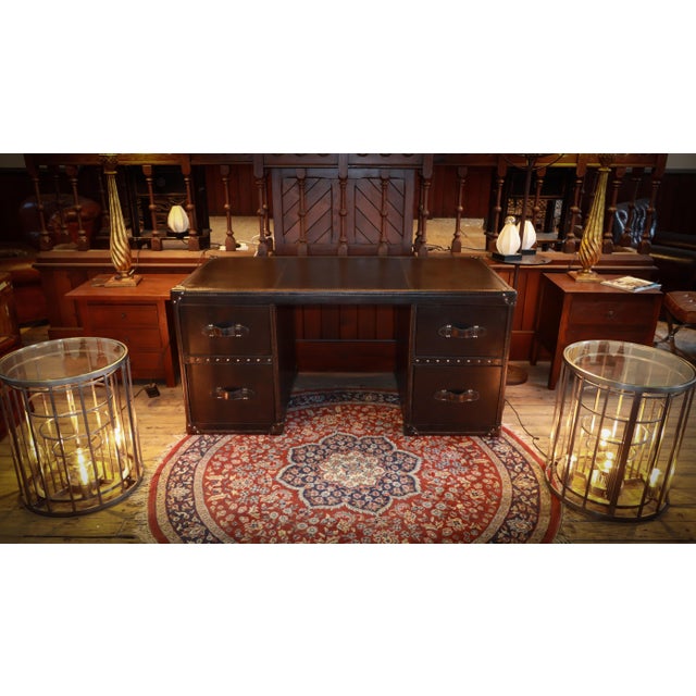 Halo Stoneyhurst Mayfair Leather Desk by Timothy Oulton, 2010s For Sale - Image 16 of 18