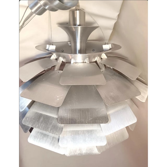 Metal Artichoke Pendant Light from Louis Poulsen, 1960s For Sale - Image 7 of 11