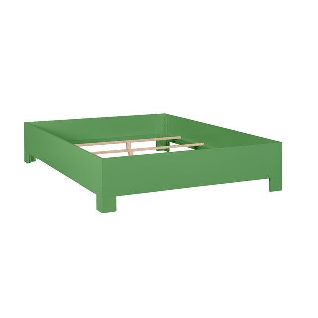Finn Standard Bed Queen - Bright Green For Sale - Image 10 of 12