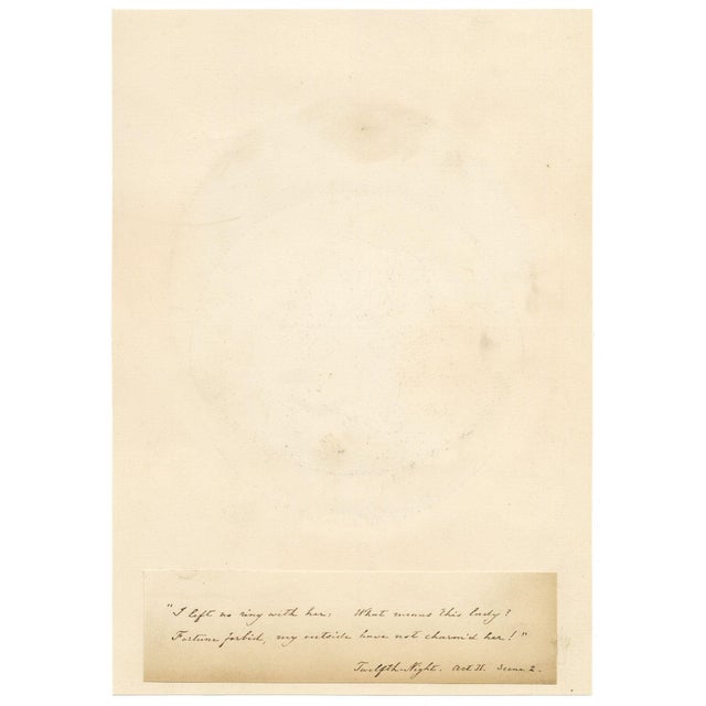 After Thomas Francis Dicksee, Viola Dressed as Cesario, Shakespeare's Twelfth Night, 19th Century, Watercolor For Sale - Image 5 of 7