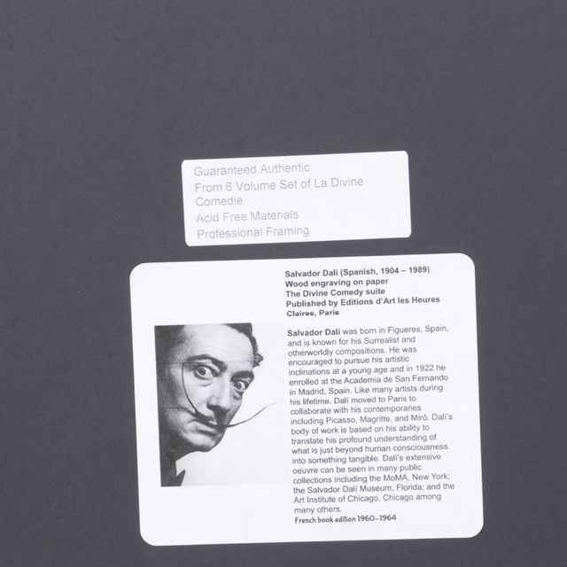 Salvador Dalí “Les Géants (The Giants)” Wood Engraving, Divine Comedy (1960–1964) For Sale - Image 4 of 5