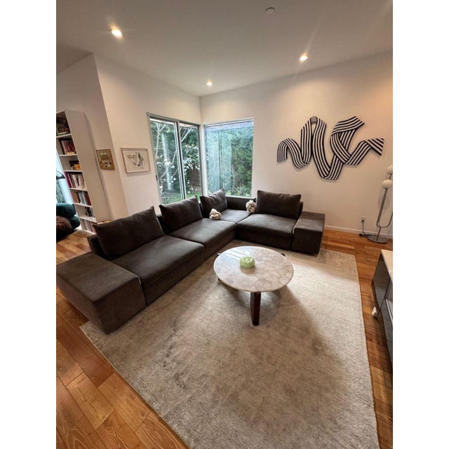 Textile Eilersen Modern Gray Sectional Sofa For Sale - Image 7 of 7