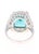 10.08 Carat Cushion Cut Apatite Diamond White Gold Cocktail Ring, Size 7.5 For Sale - Image 4 of 5