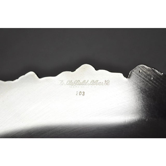 Vintage Sheffield Silver Co Victorian Silver Plated Footed Trinket Serving Dish For Sale - Image 10 of 12