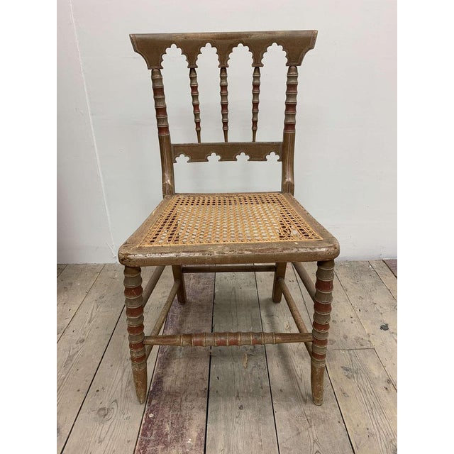 Antique English Side Chair with Moorish Styling For Sale - Image 3 of 18