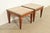 Baker Furniture Company Baker Furniture French Regency Louis XVI Cherry, Burl Wood, and Brass Side Tables, Pair For Sale - Image 4 of 10