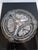 An elegant Art Deco serving dish produced in Czechoslovakia around 1930, crafted from finely pressed glass with decorative...