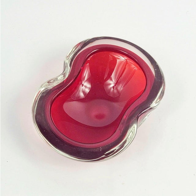 Mid-Century Sommerso Murano Glass Catchalls by Flavio Poli for Seguso, Italy, 1960s, Set of 2 For Sale - Image 3 of 10