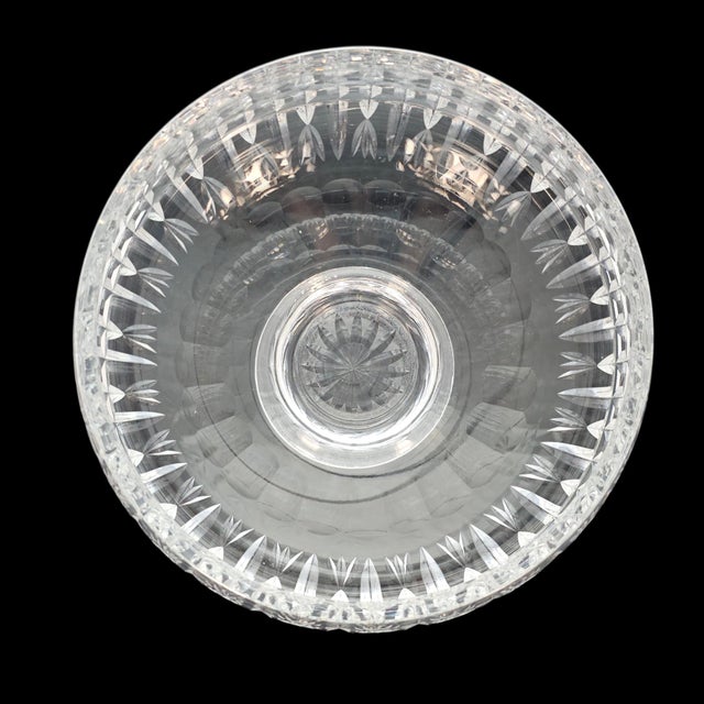 Late 20th Century Waterford Crystal Heavy Cut Footed Centerpiece Bowl For Sale - Image 9 of 12