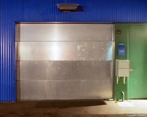 Contemporary Night Photograph "Shiny Door" by John Vias