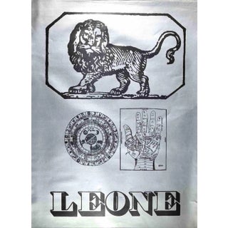 Sergio Barletta, Astrological Sign of Leo, Screenprint, 1980 For Sale