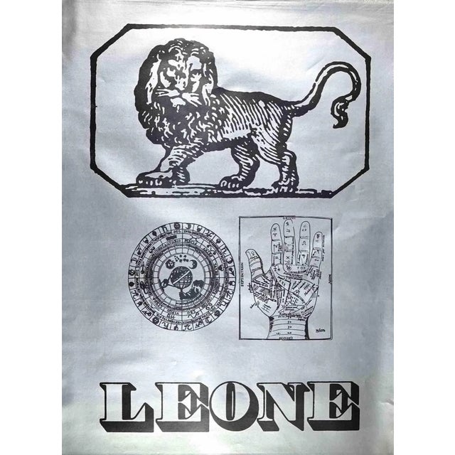 Sergio Barletta, Astrological Sign of Leo, Screenprint, 1980 For Sale
