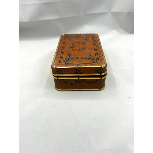 Antique Early 20th Century Chinese Pigskin-Covered Wooden Box For Sale In Los Angeles - Image 6 of 11