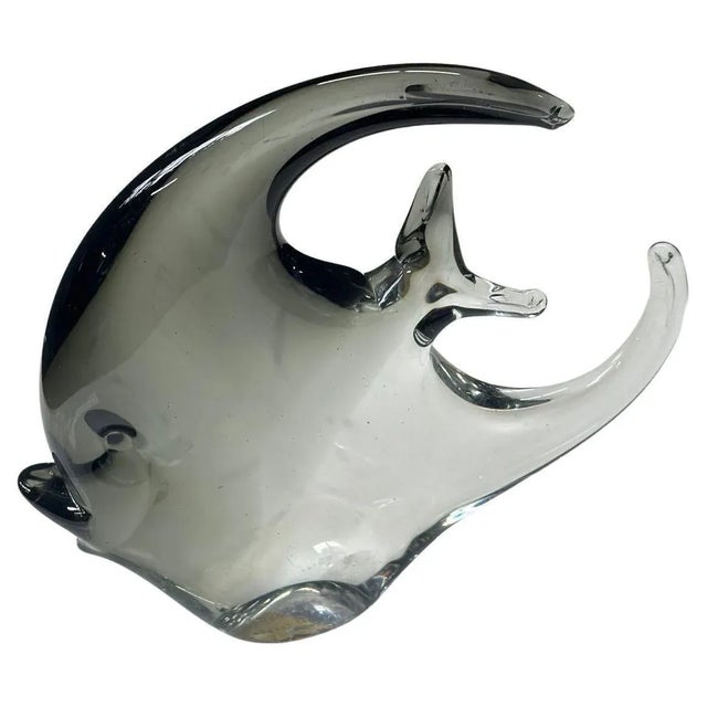 Blue Vintage Colorful Murano Glass Fish Figurines- Set of 7 For Sale - Image 8 of 12