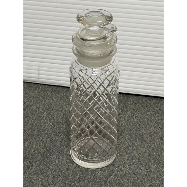 Vintage Cut Crystal Decanter For Sale - Image 11 of 12