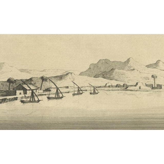 Paper Norden, View of Derri on the Nile Antique Egypt, Engraving, 1755 For Sale - Image 7 of 10
